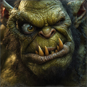 A confused and defeated Ogre