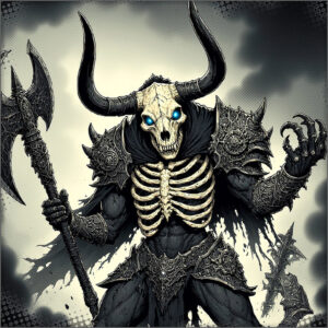 The Skeleton of a minotaur