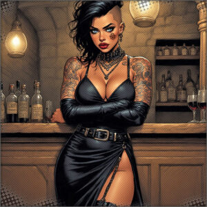 Velencia taking off her disguise now